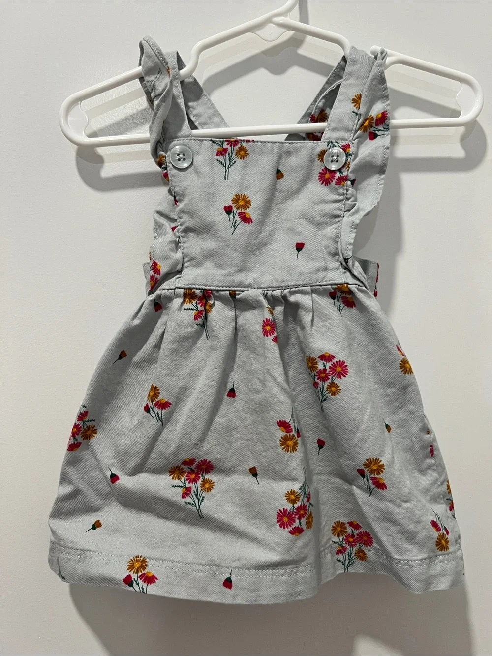 Carter’s 6M Floral Ruffle Strap Dress | Baby Girl Spring & Summer Outfit